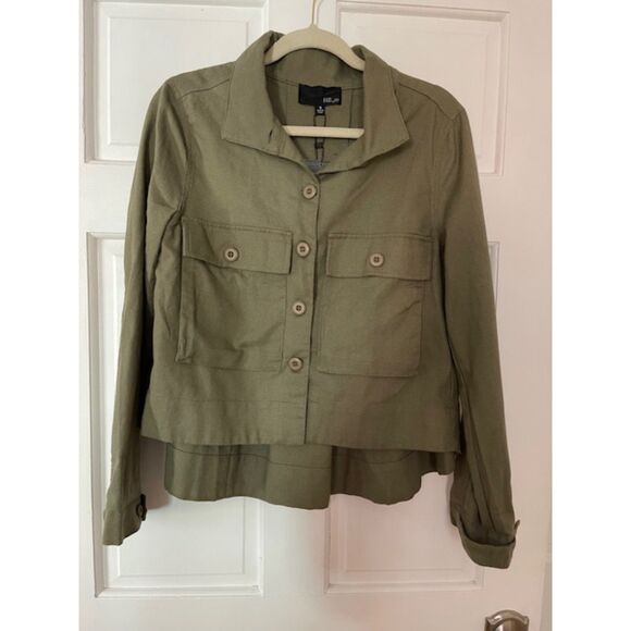 NWT Fate by LFD utility military linen jacket, size S - Picture 1 of 6
